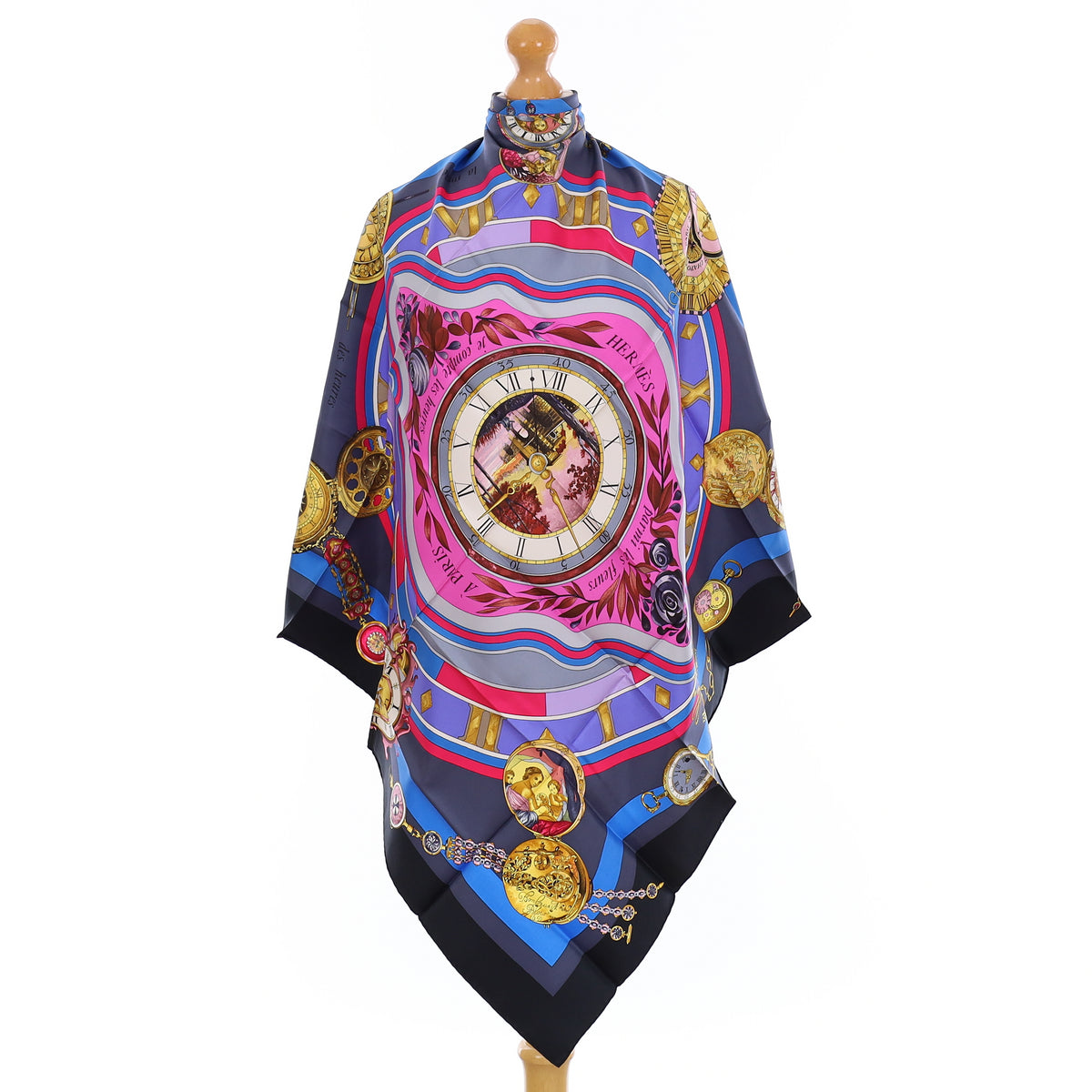 Brand New Boxed Hermès La Ronde Des Heures Silk Scarf