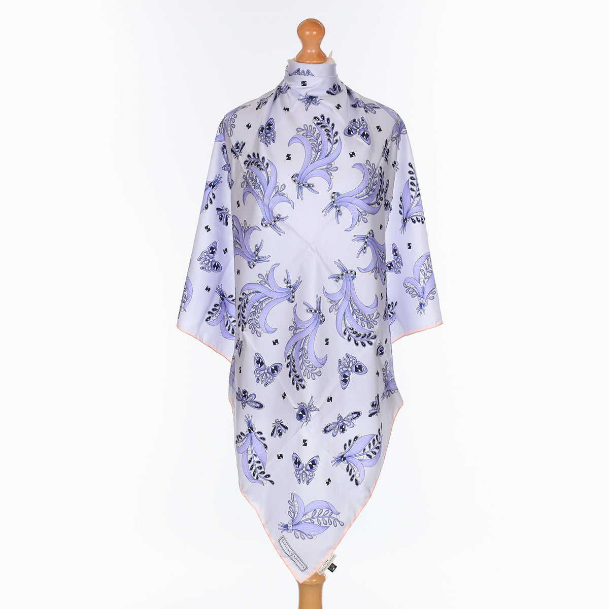 Brand New Boxed Aspinal Lilac Silk Scarf