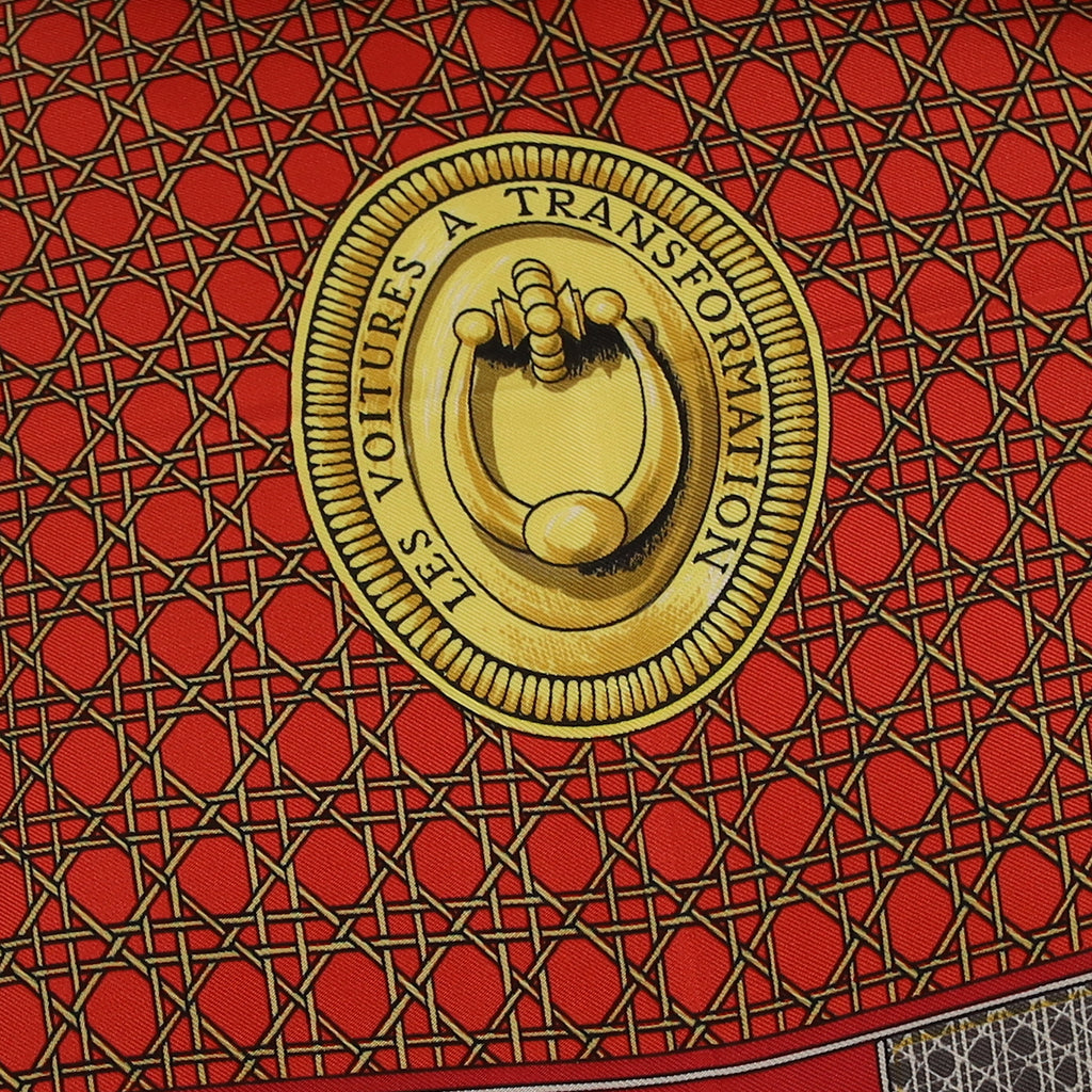 Pristine Boxed Hermès Les Voitures a Transformation Silk Scarf