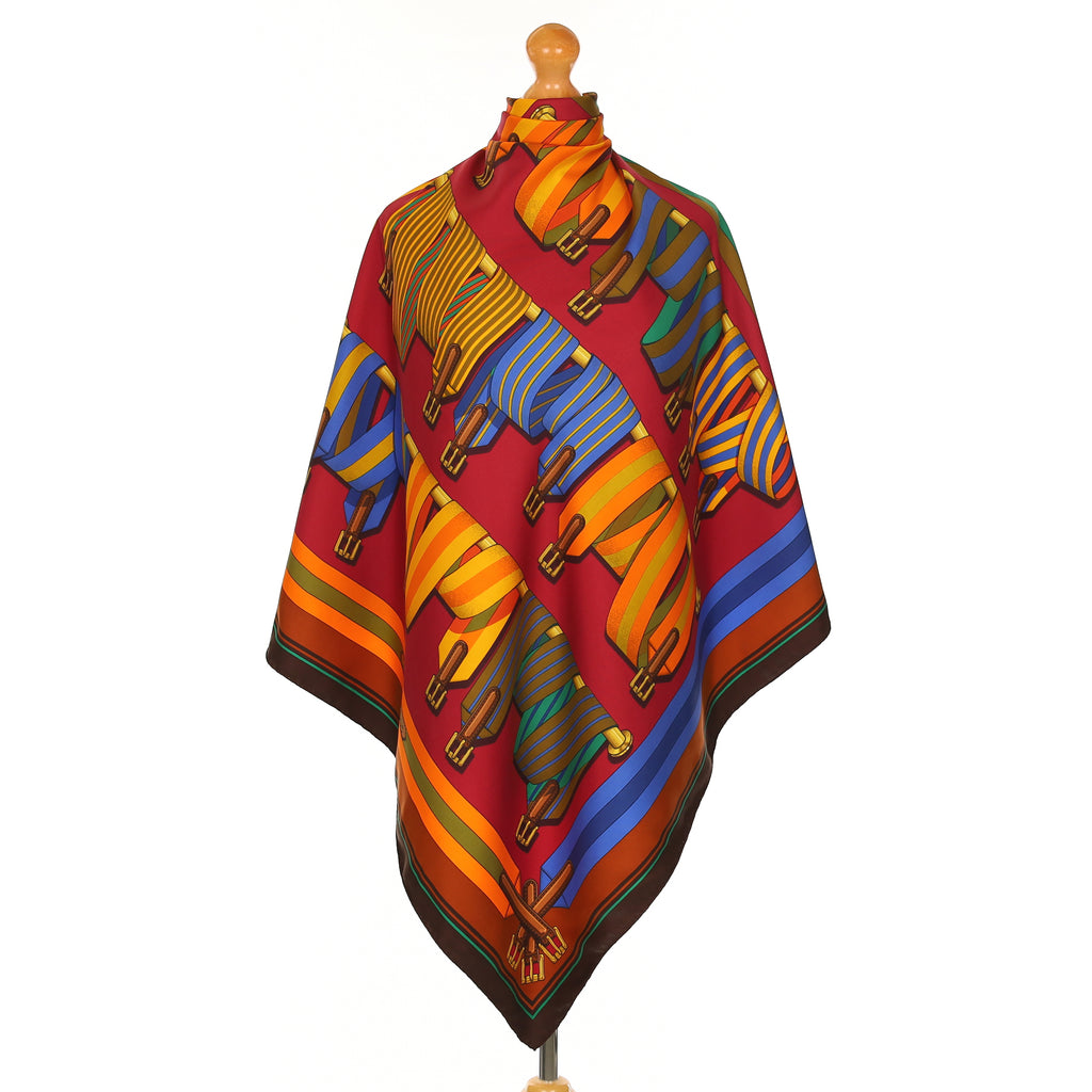Hermès Les Sangles Silk Scarf