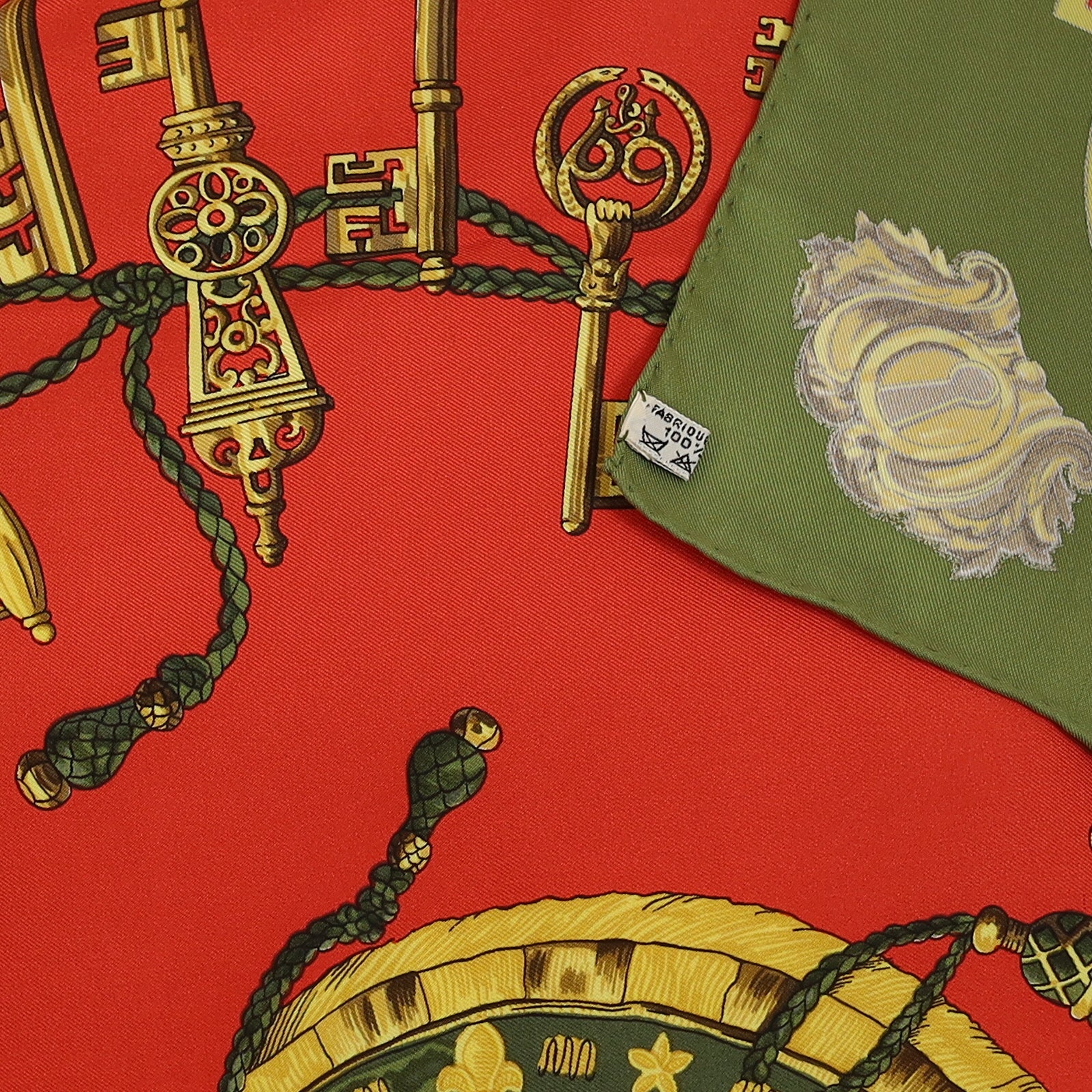 Pristine Boxed Hermès Les Clefs Silk Scarf