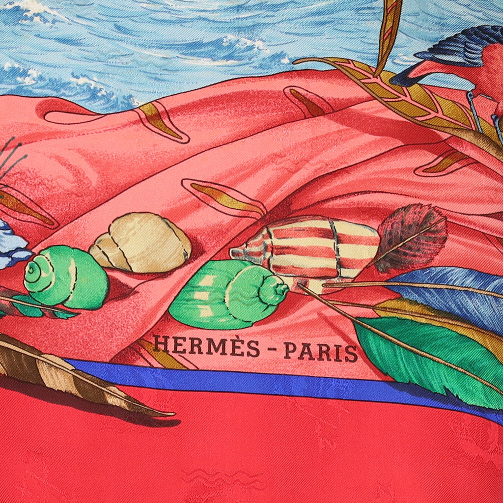 Hermès Christophe Colomb Découvre L'Amérique Vintage Silk Scarf