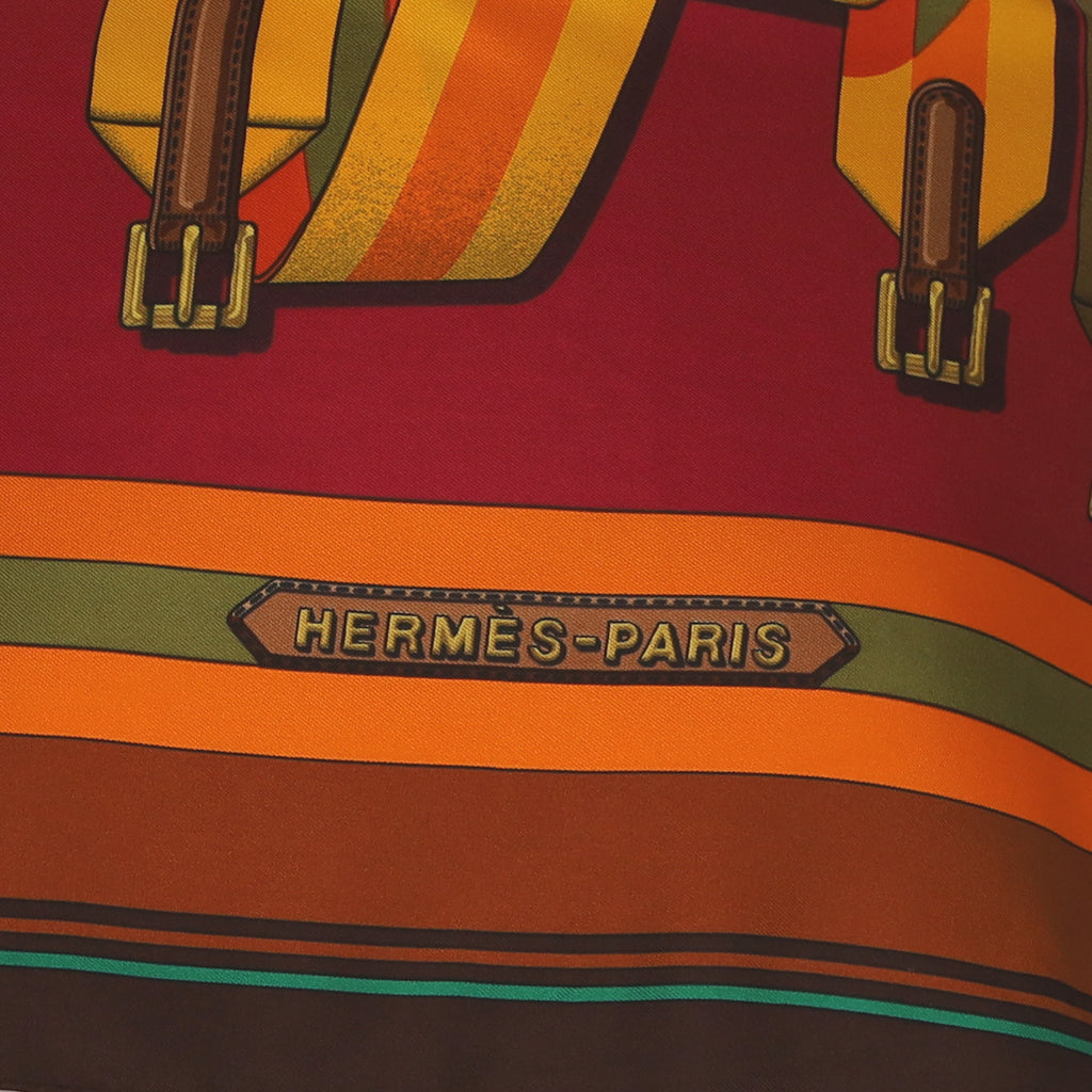 Hermès Les Sangles Silk Scarf