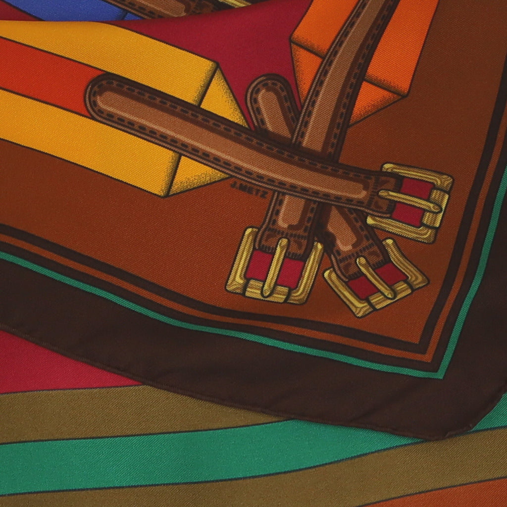 Hermès Les Sangles Silk Scarf