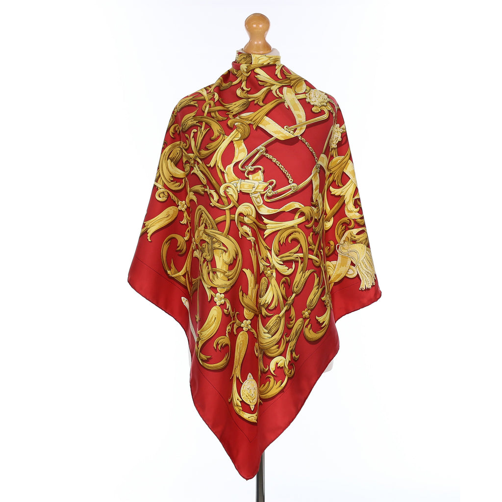 Hermès Le Mors a la Conétable Vintage Silk Scarf
