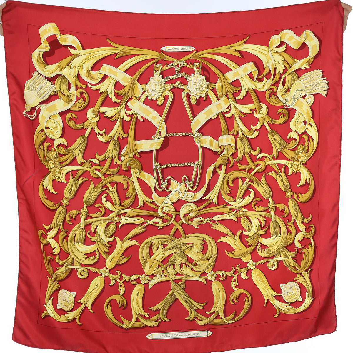 Hermès Le Mors a la Conétable Vintage Silk Scarf