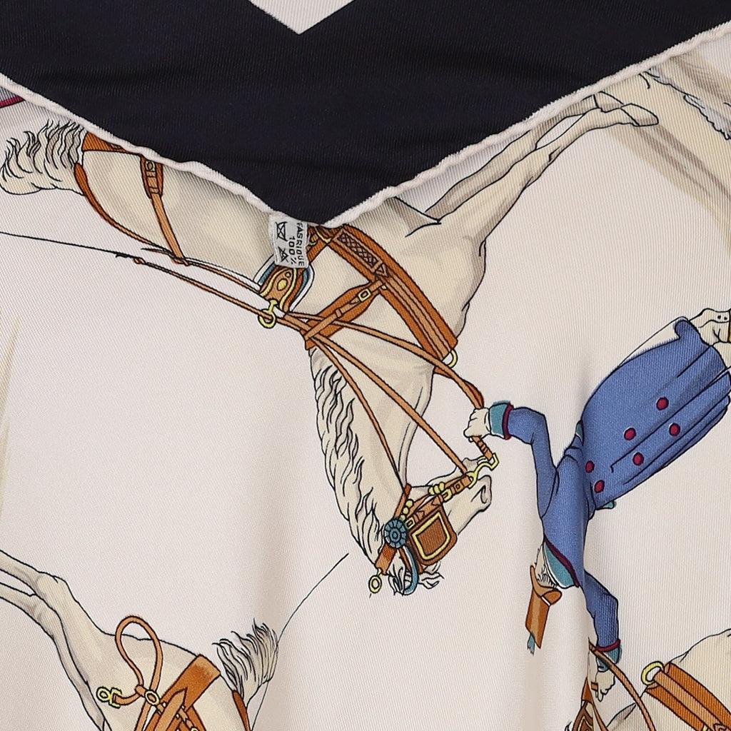 Hermès Harnais a L’anglaise Silk Scarf