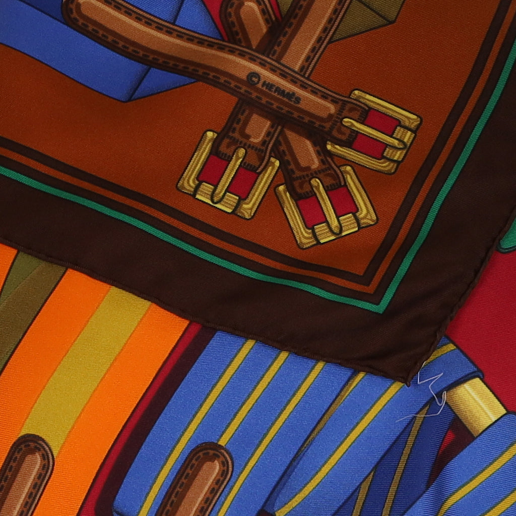 Hermès Les Sangles Silk Scarf