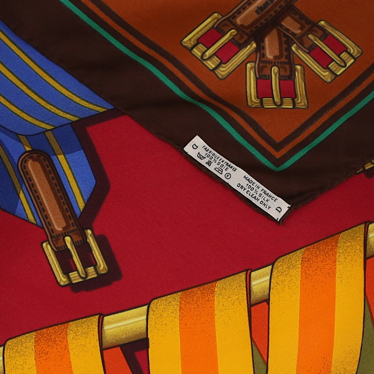 Hermès Les Sangles Silk Scarf