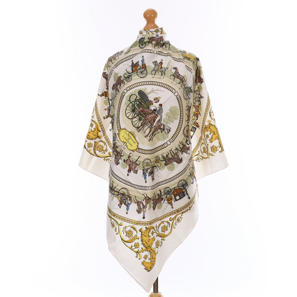 Hermès La Promenade de Longchamps Silk Scarf