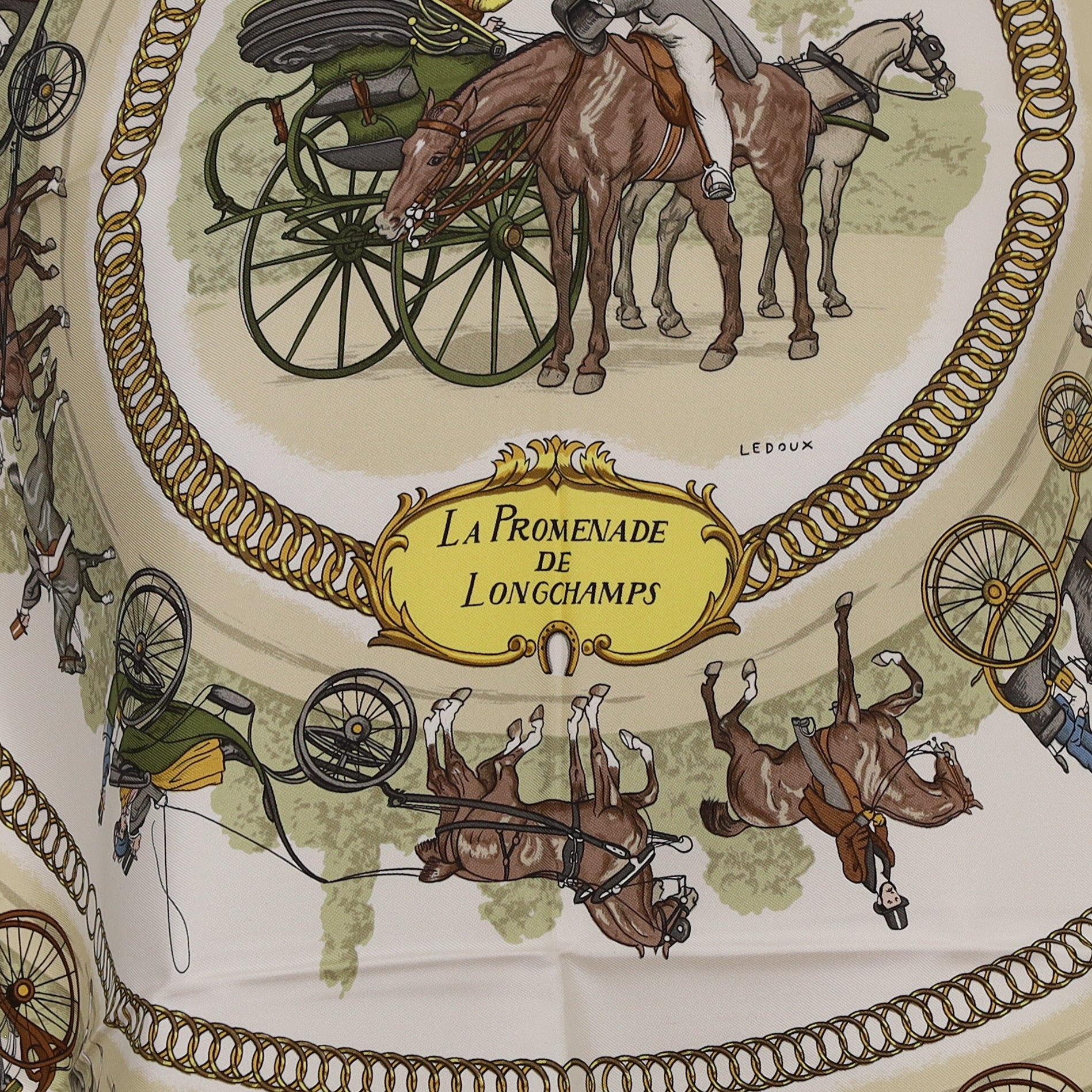 Hermès La Promenade de Longchamps Silk Scarf