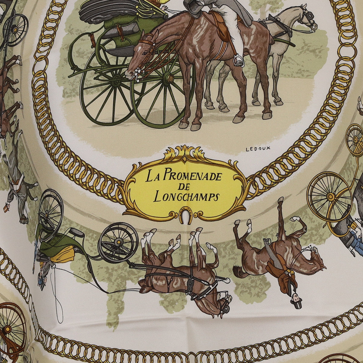Hermès La Promenade de Longchamps Silk Scarf