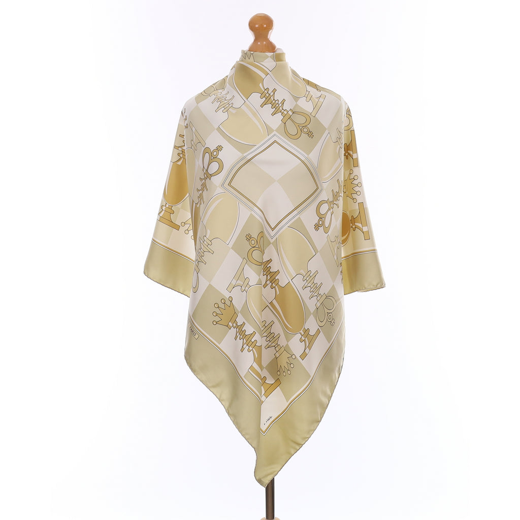 Hermès Échiquier Silk Scarf