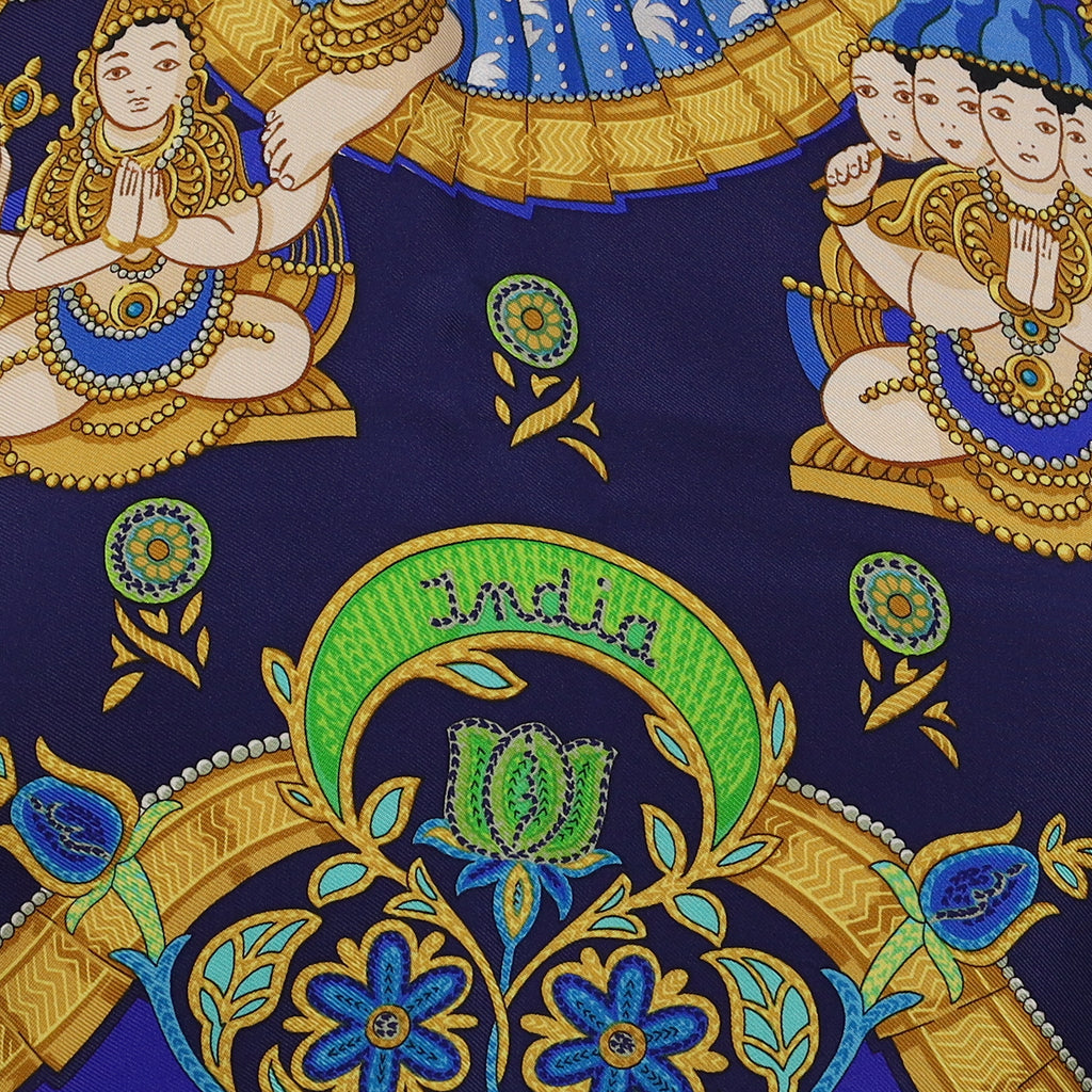 Pristine Boxed Hermès India Silk Scarf