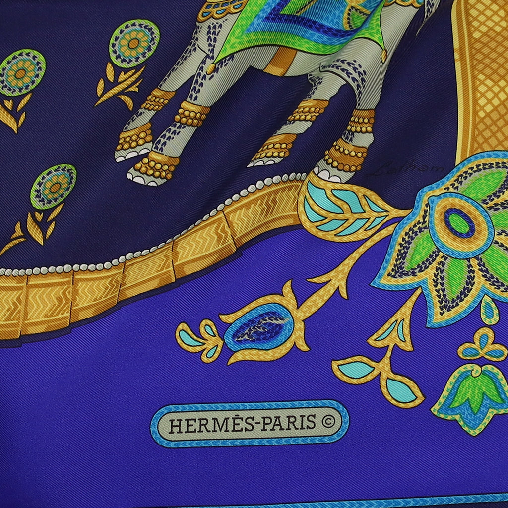 Pristine Boxed Hermès India Silk Scarf
