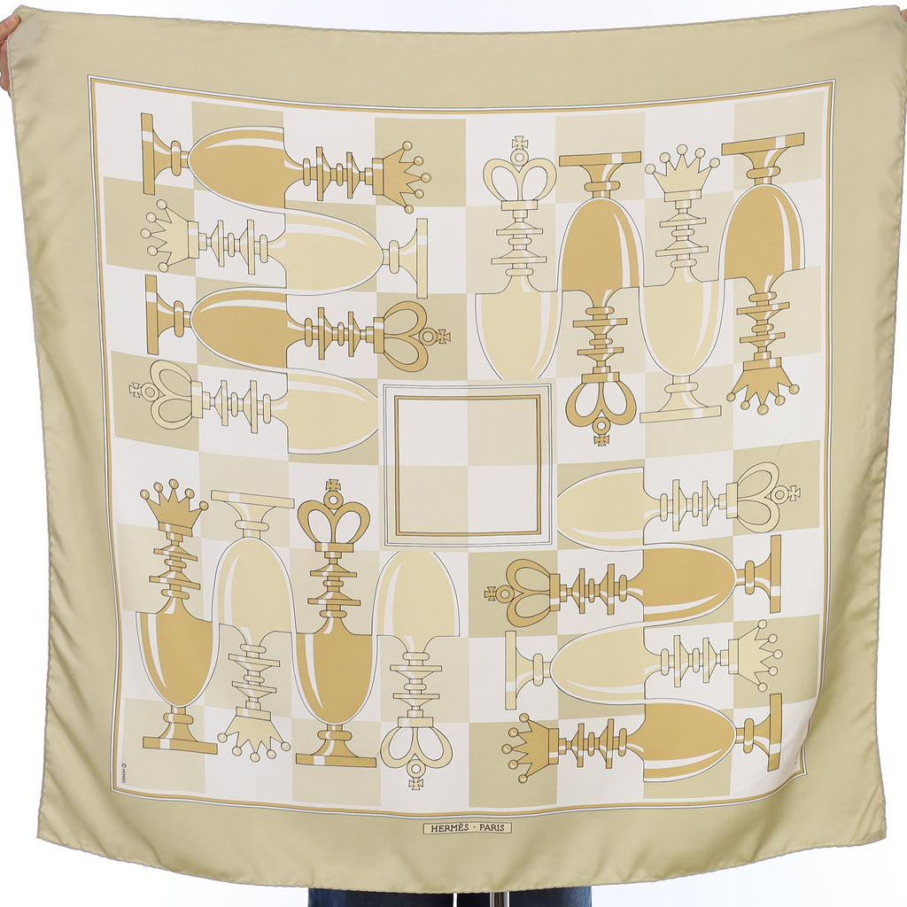 Hermès Échiquier Silk Scarf