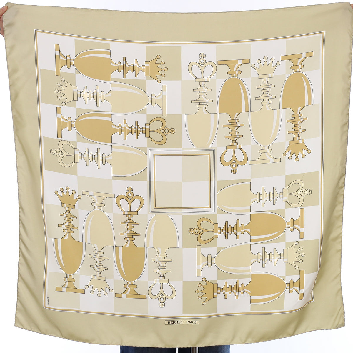 Hermès Échiquier Silk Scarf