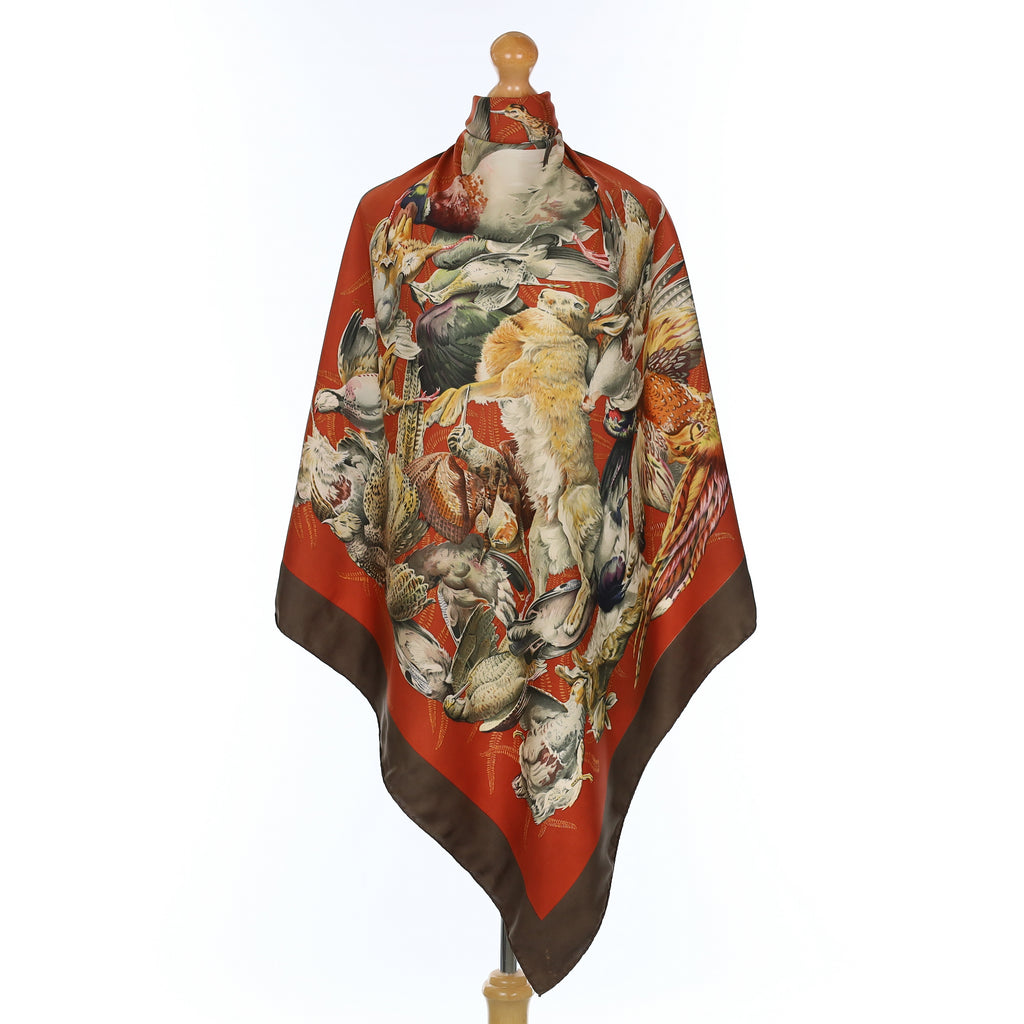 Hermès Gibiers Silk Scarf Quite Rare