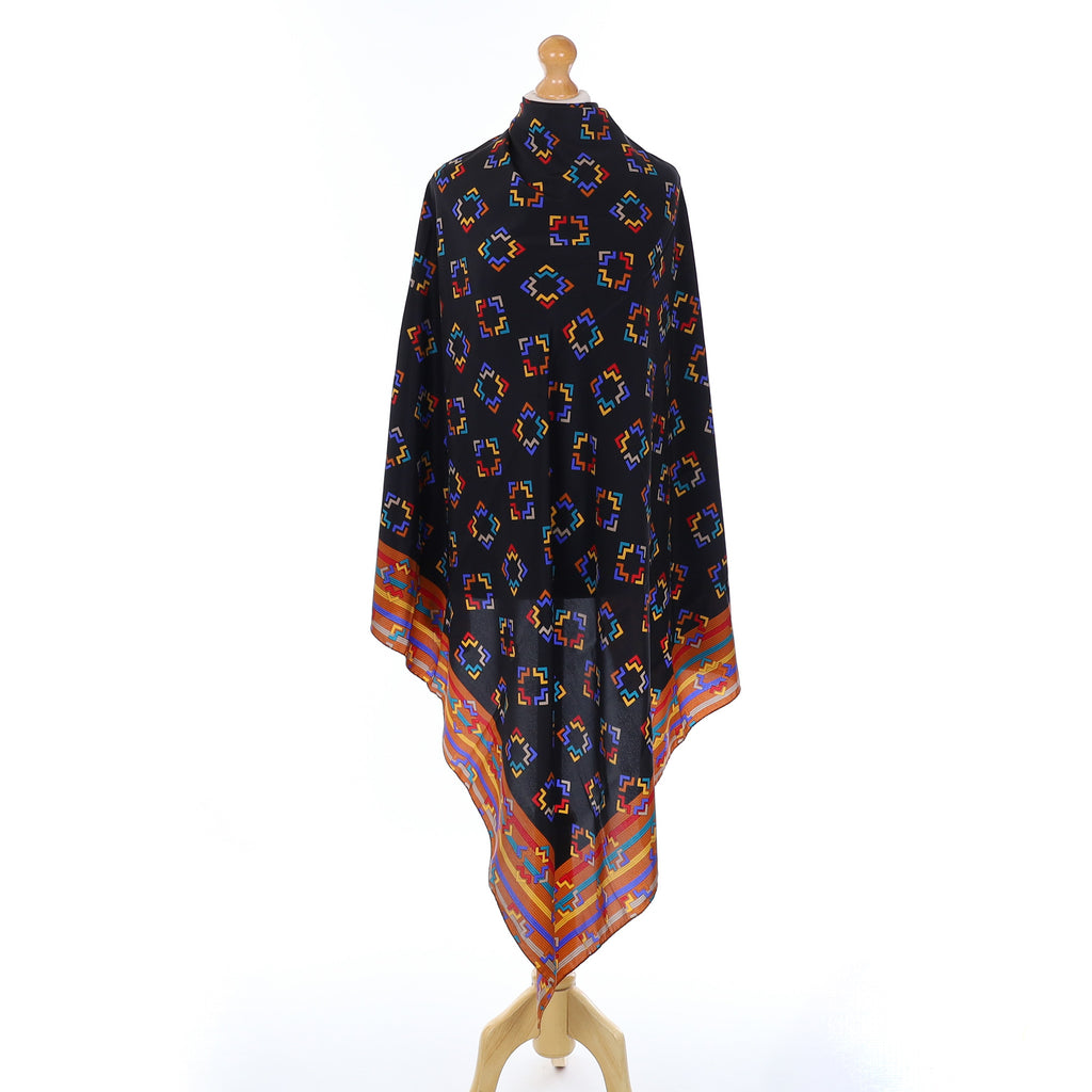 Mario Valentino Multicoloured Silk Shawl