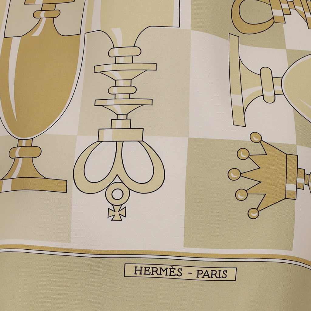 Hermès Échiquier Silk Scarf