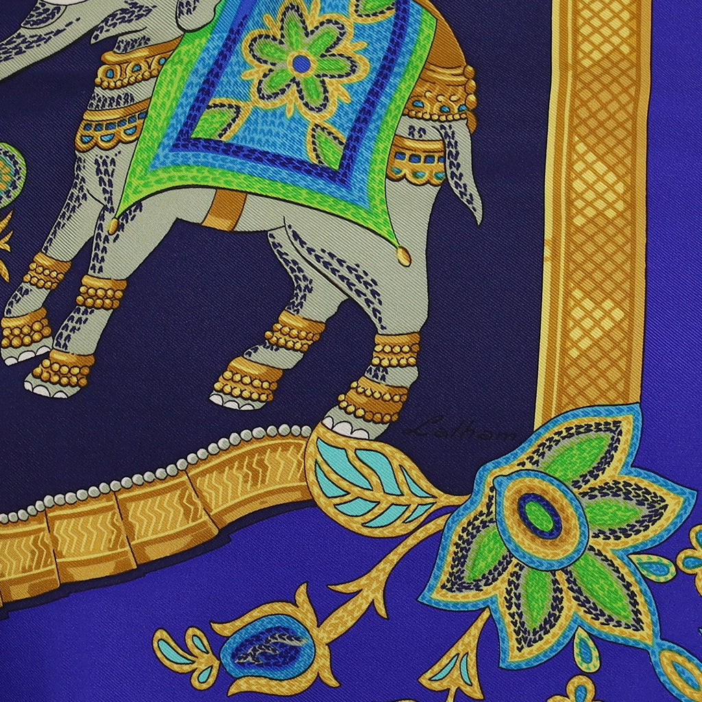 Pristine Boxed Hermès India Silk Scarf