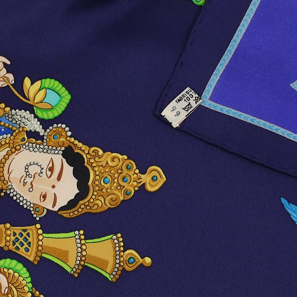 Pristine Boxed Hermès India Silk Scarf