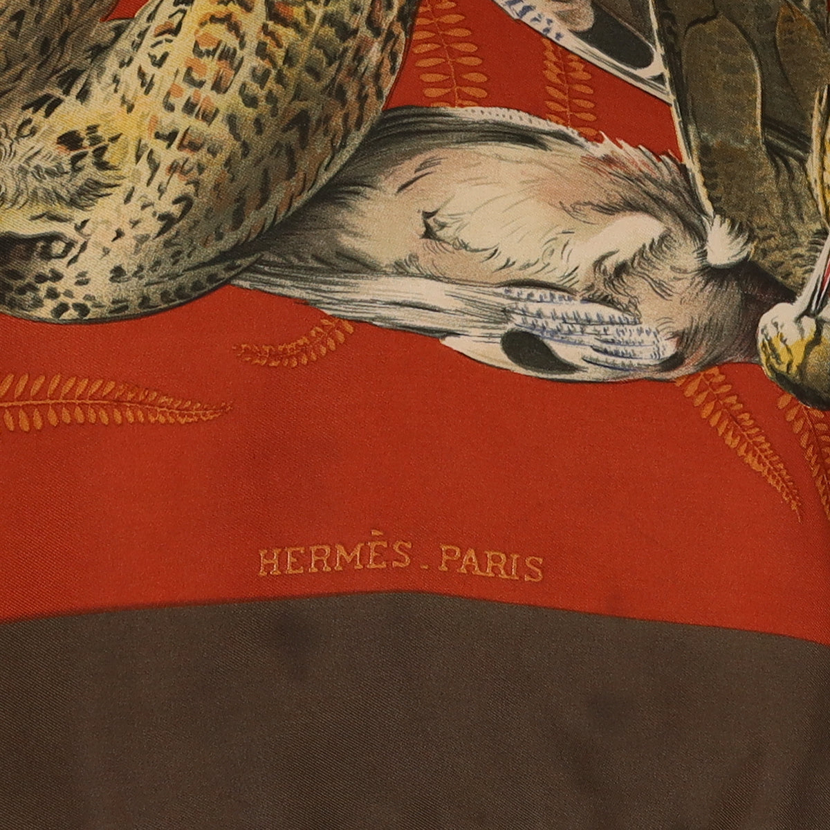 Hermès Gibiers Silk Scarf Quite Rare