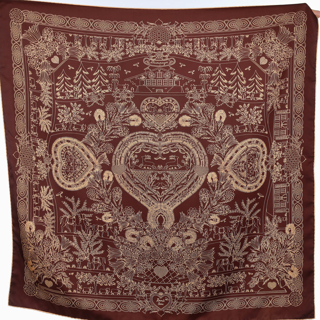 Hermès Découpages Silk Scarf