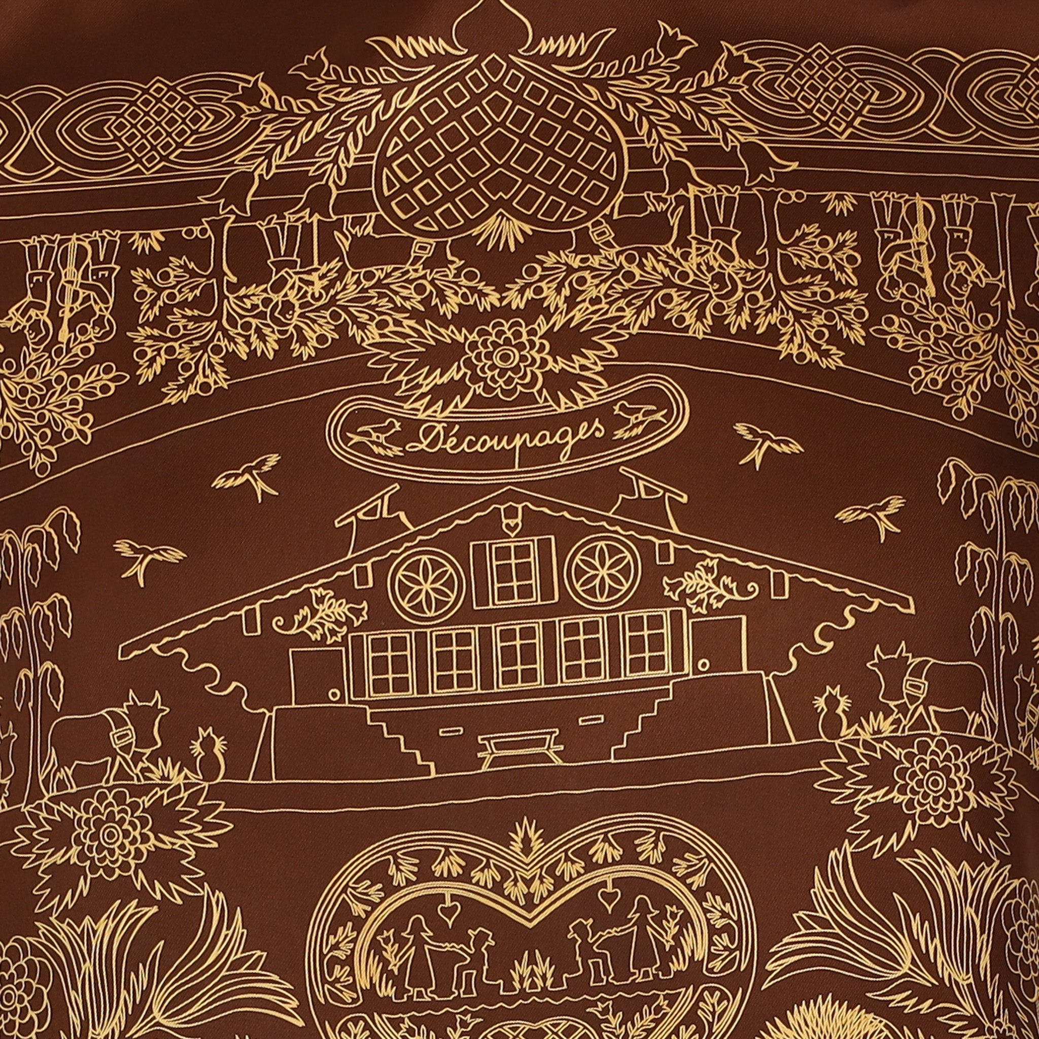 Hermès Découpages Silk Scarf