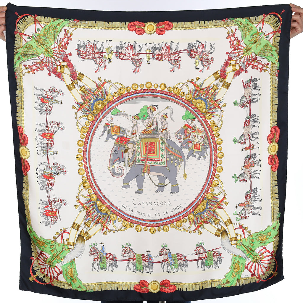 Hermès Caparaçons Silk Scarf