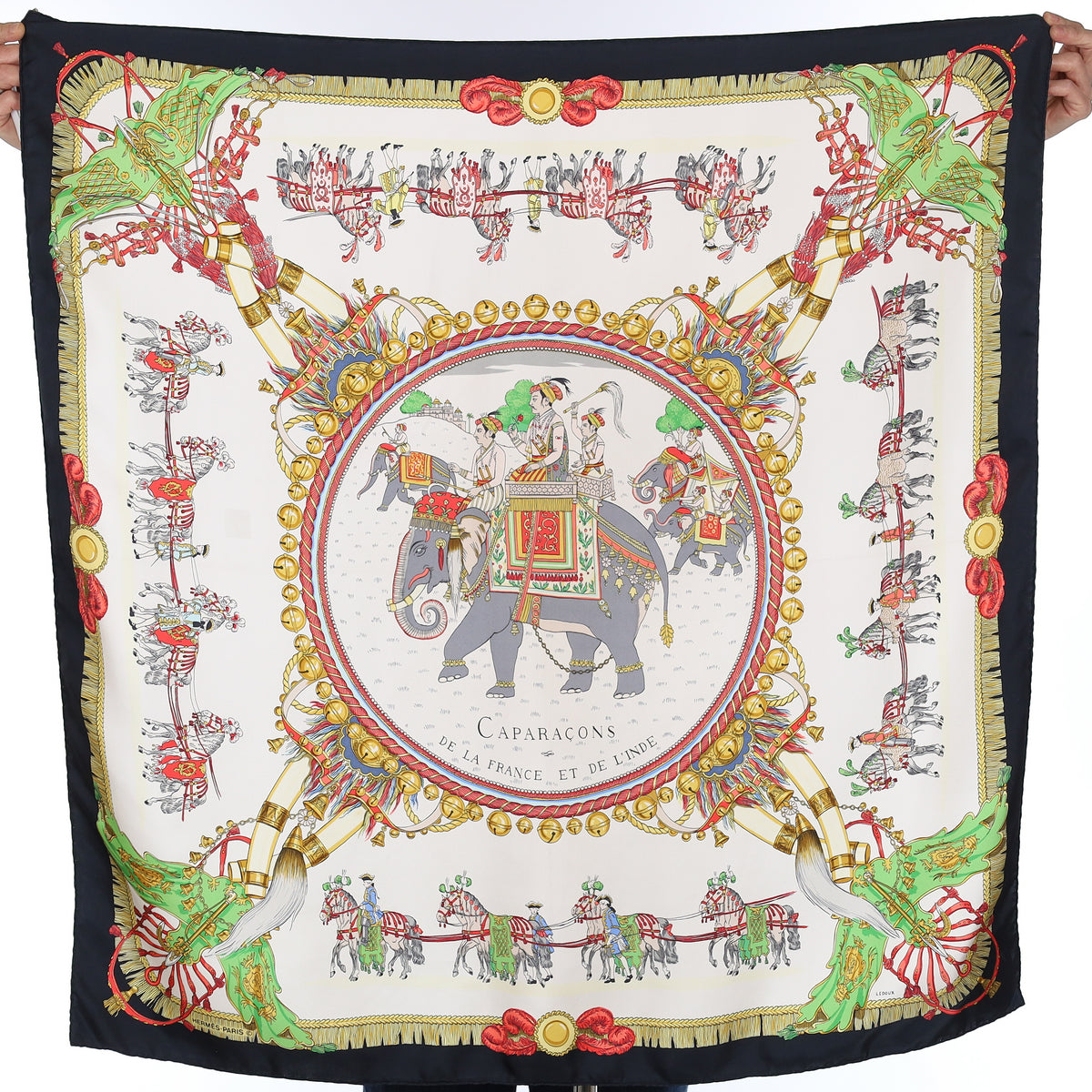 Hermès Caparaçons Silk Scarf