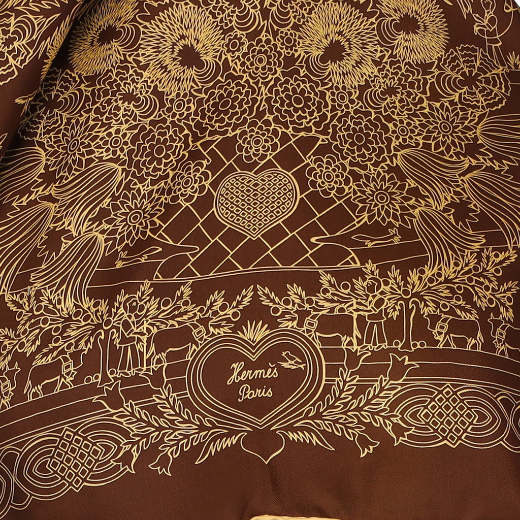 Hermès Découpages Silk Scarf