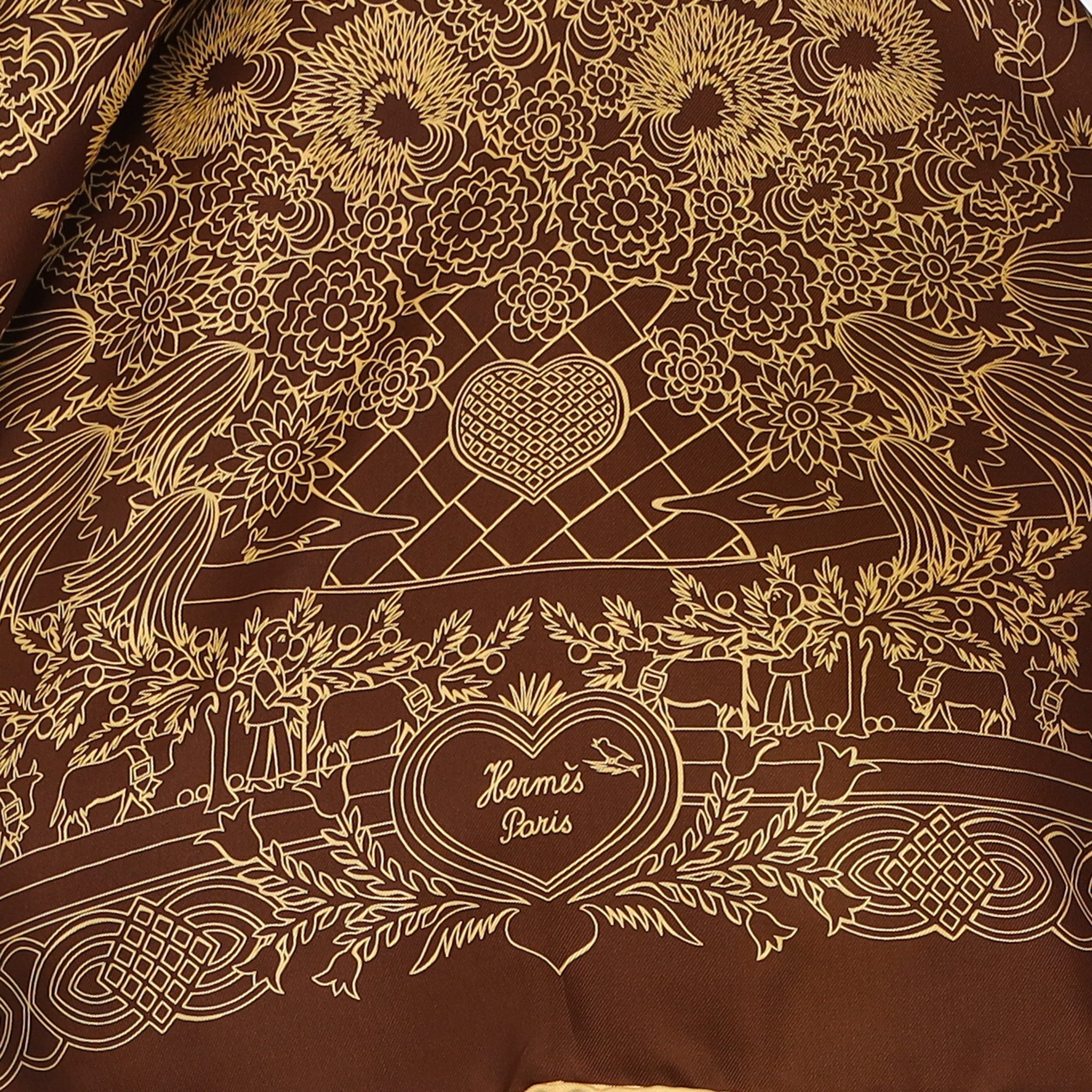 Hermès Découpages Silk Scarf