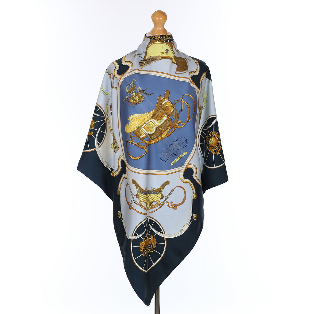 Hermès Springs Silk Scarf