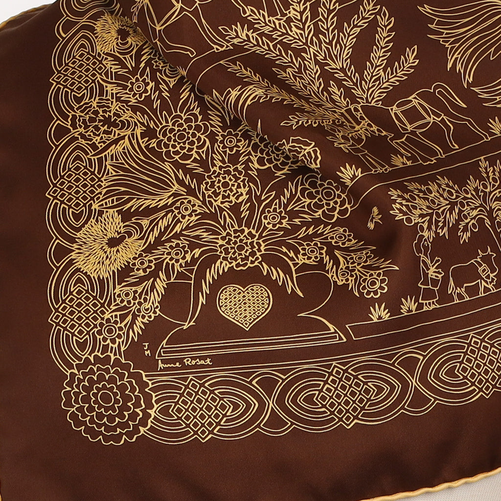 Hermès Découpages Silk Scarf