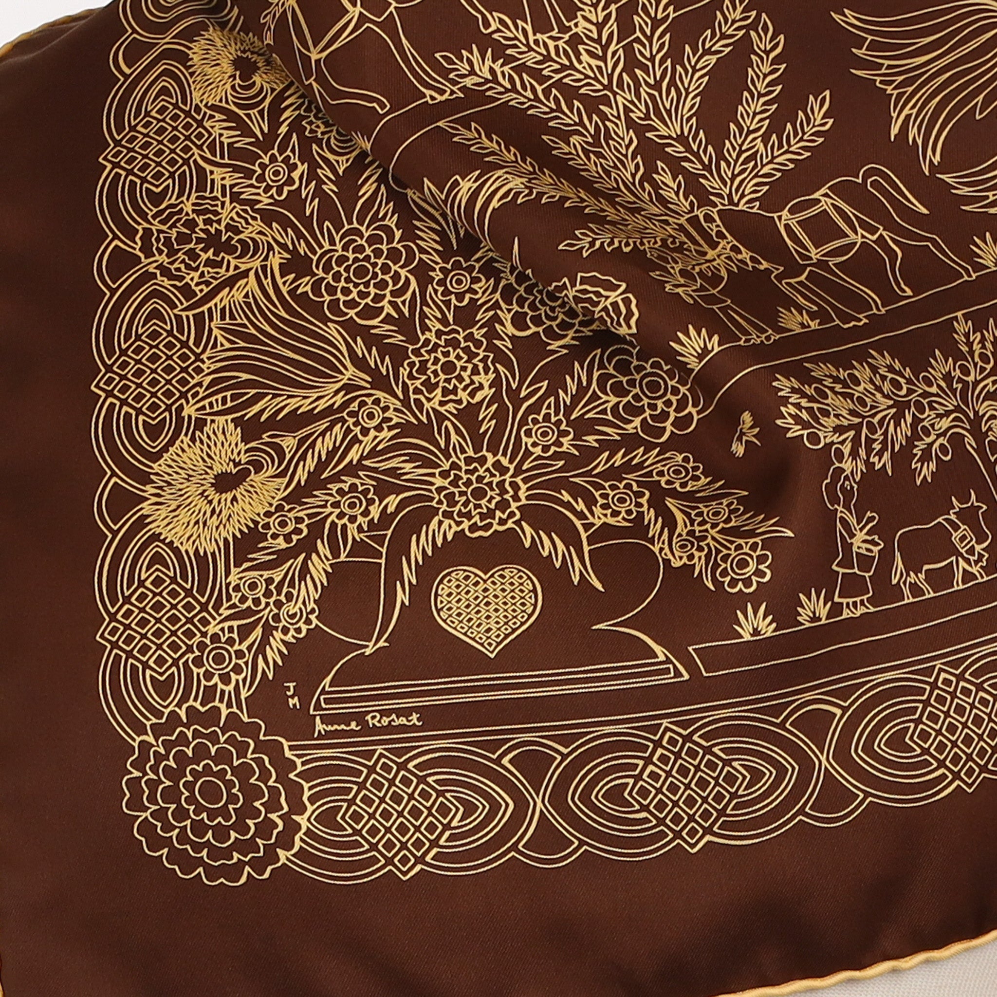 Hermès Découpages Silk Scarf