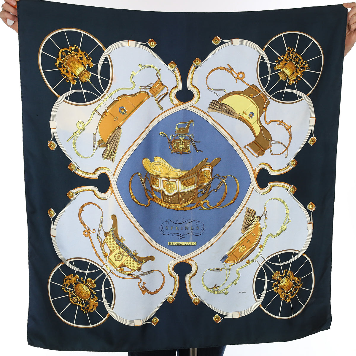 Hermès Springs Silk Scarf
