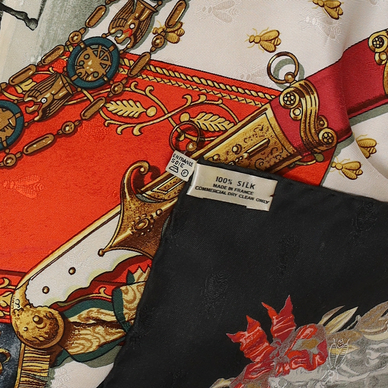 Pristine Boxed Hermès Napoléon Vintage Silk Scarf