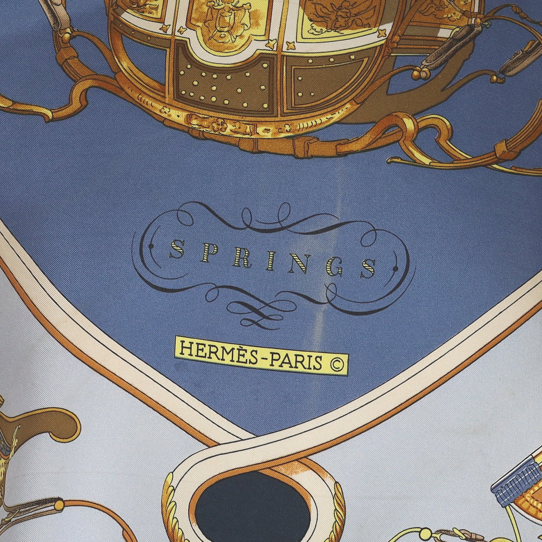 Hermès Springs Silk Scarf