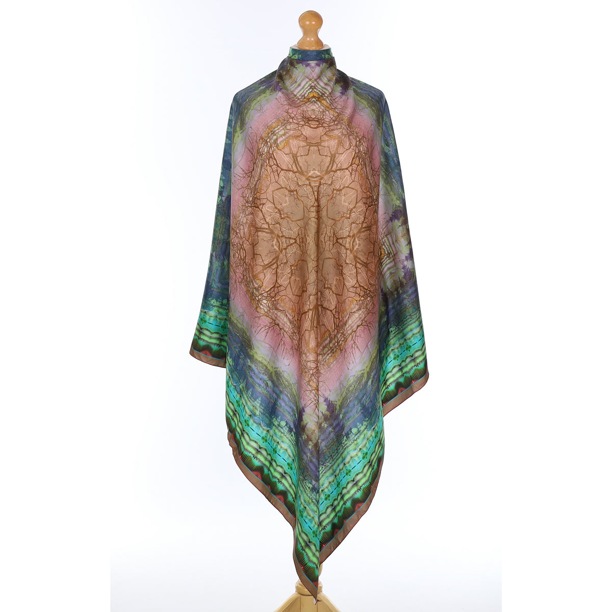 Matthew Williamson Colourful Abstract Silk Scarf