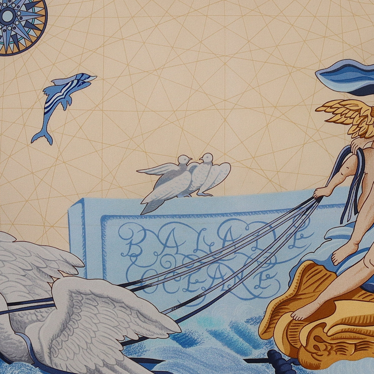 Hermès Balade Oceane Silk Scarf