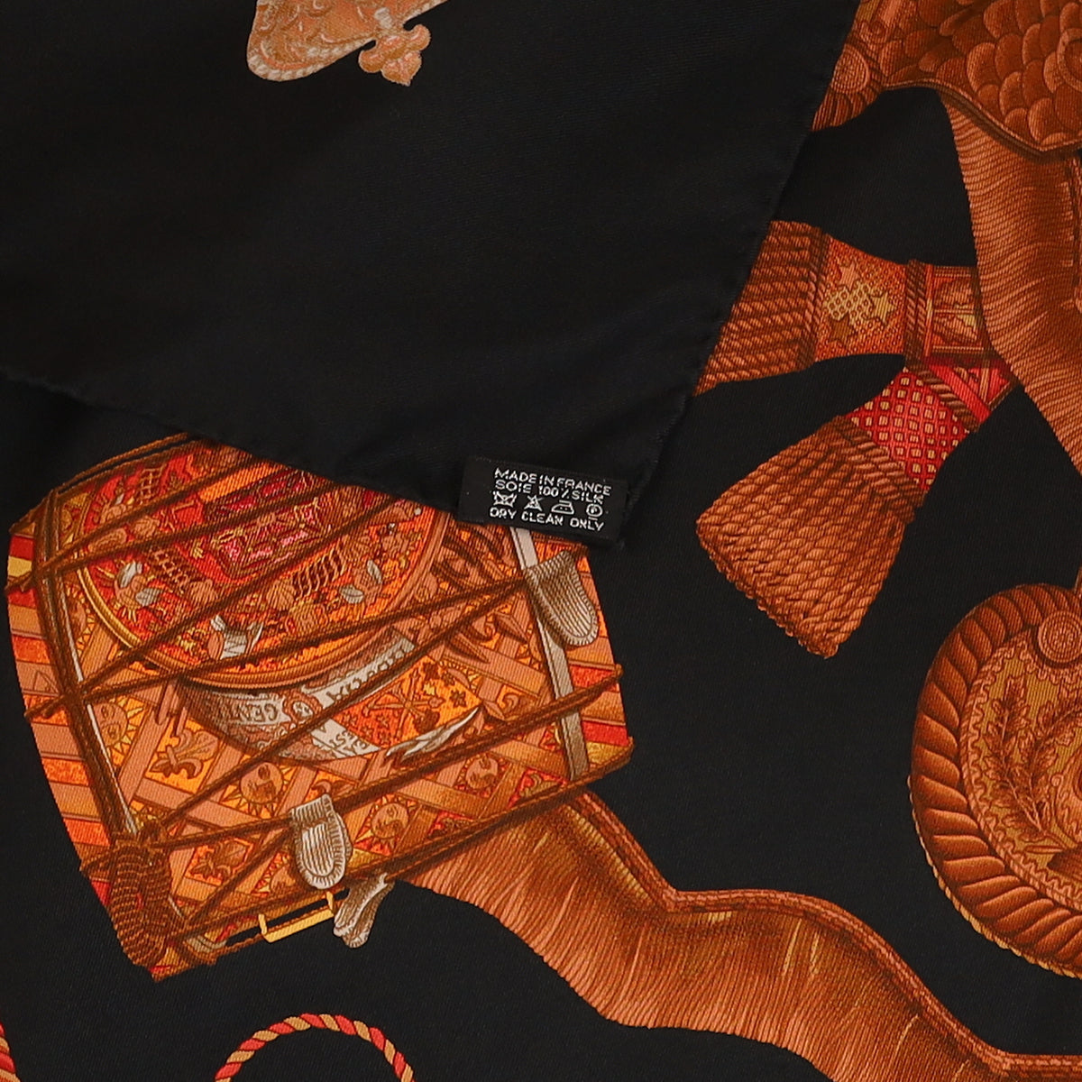 Hermès Les Tambours Silk Scarf