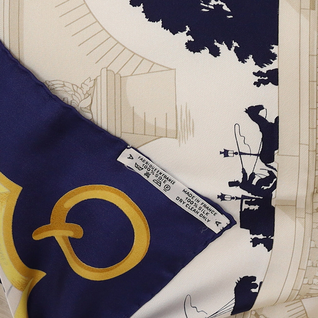 Pristine Hermès Les Ponts de Paris Vintage Silk Scarf Quite Rare