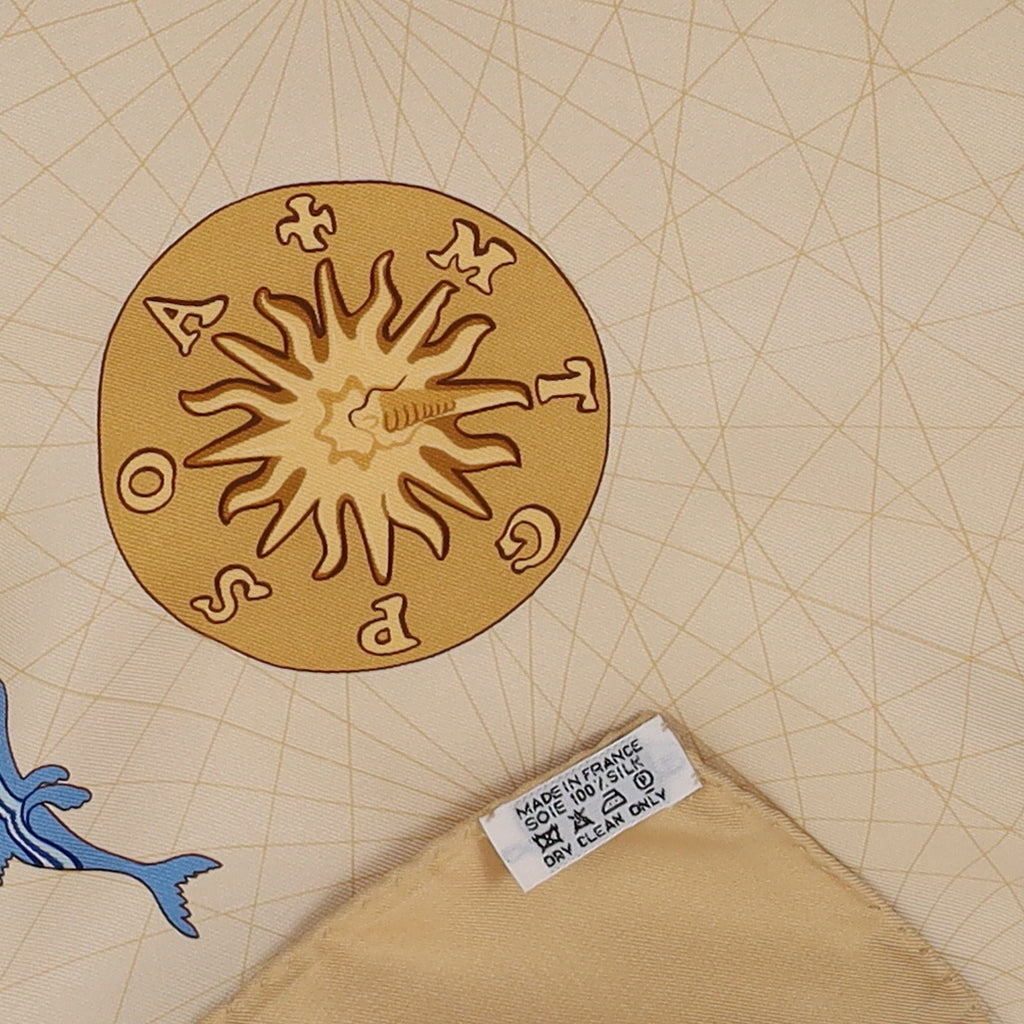 Hermès Balade Oceane Silk Scarf