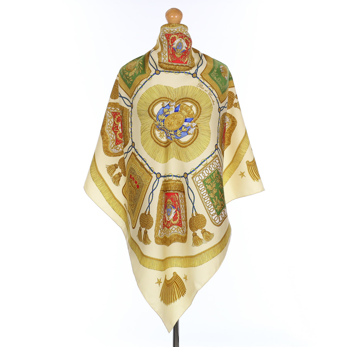 Pristine Hermès Poste et Cavalerie Vintage Silk Scarf