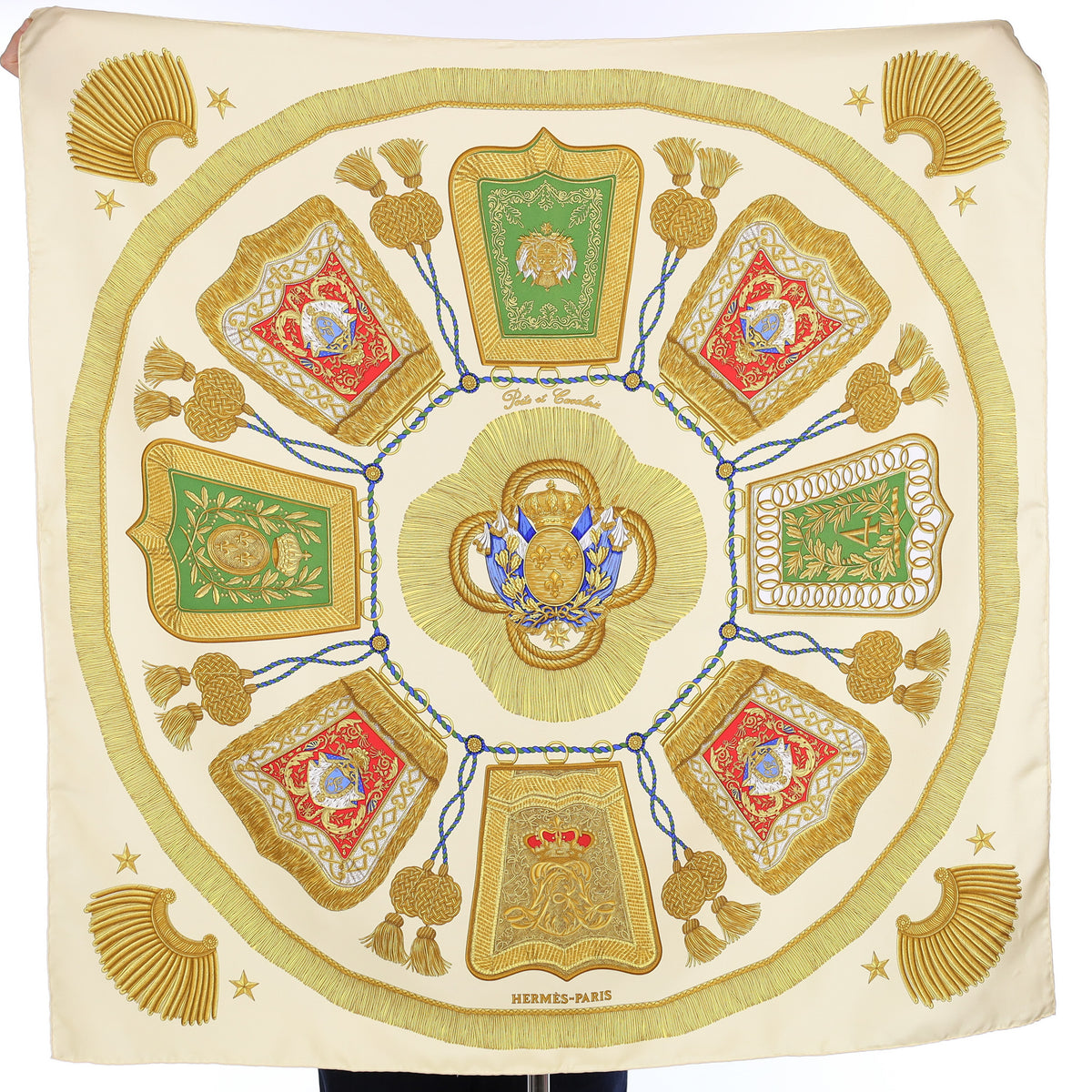 Pristine Hermès Poste et Cavalerie Vintage Silk Scarf