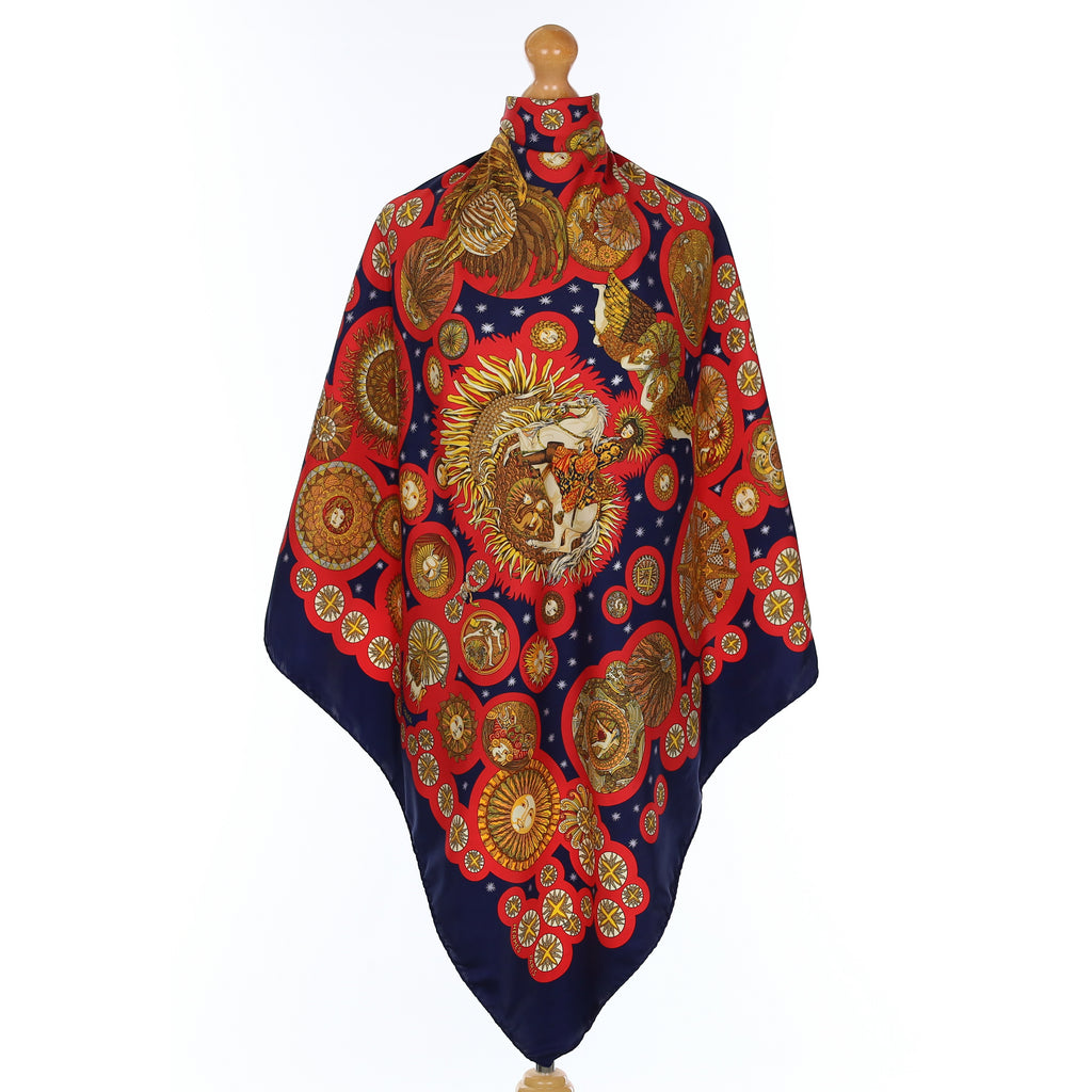 Hermès Le Roy Soleil Silk Scarf