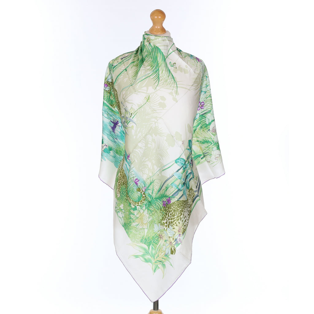 Brand New Leopard Scene Silk Scarf