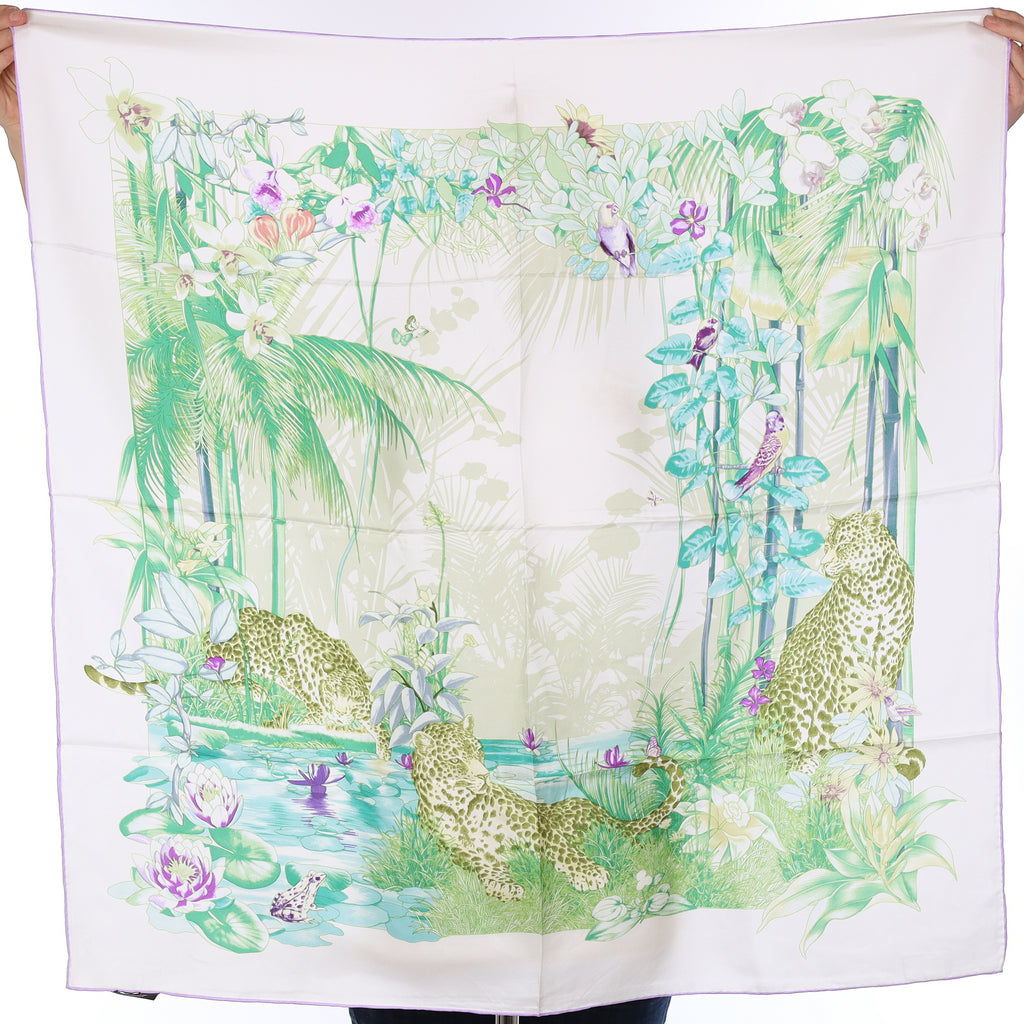 Brand New Leopard Scene Silk Scarf