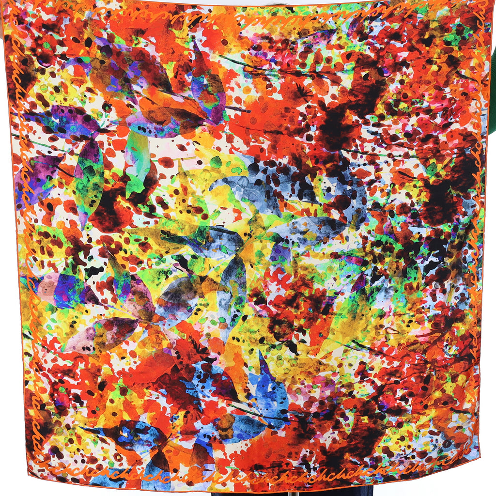 Carolina Herrera Multicoloured Silk Scarf